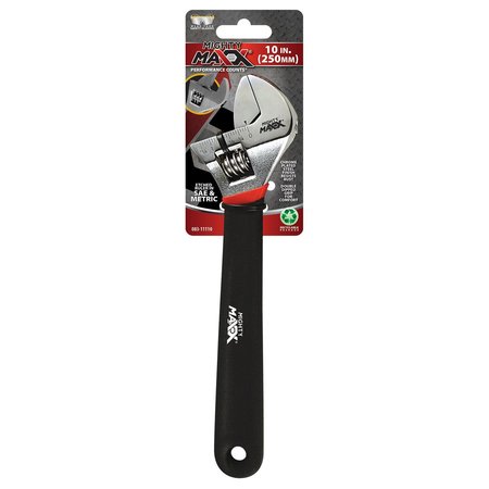 Mighty Maxx Wrench Adjustable w Grip Handle 10in 083-11110